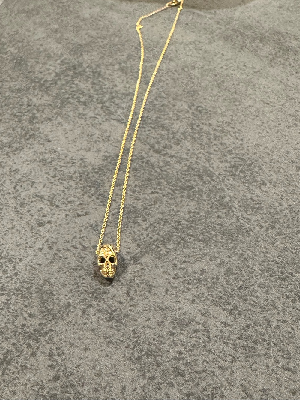Gold Skull Pendant Necklace - Women's Fashion Necklace